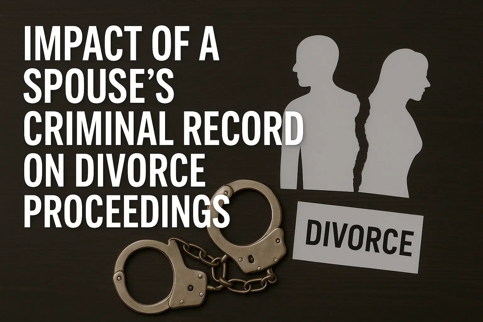 Impact of a Spouse’s Criminal Record on Divorce Proceedings