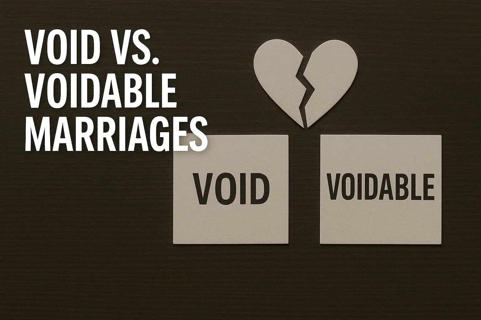 Void vs. Voidable Marriages