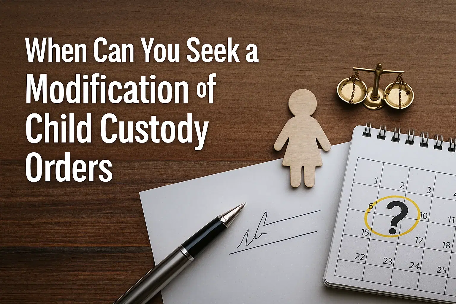 When Can You Seek a Modification of Child Custody Orders