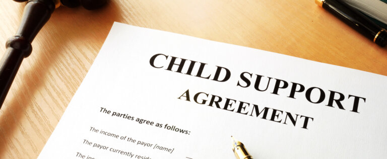 Document with the name child support agreement.